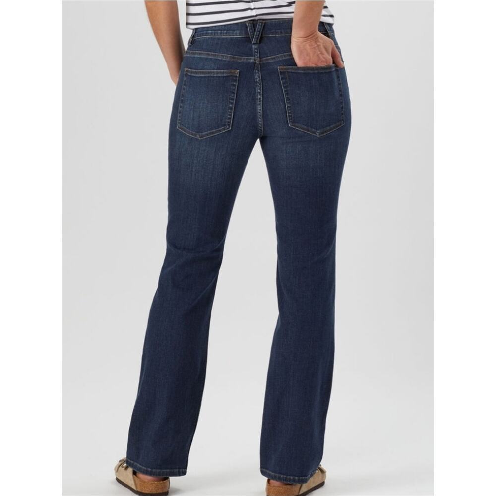 Duluth Daily Denim Dark Wash Blue Bootcut Jeans Size 6 - Picture 3 of 9